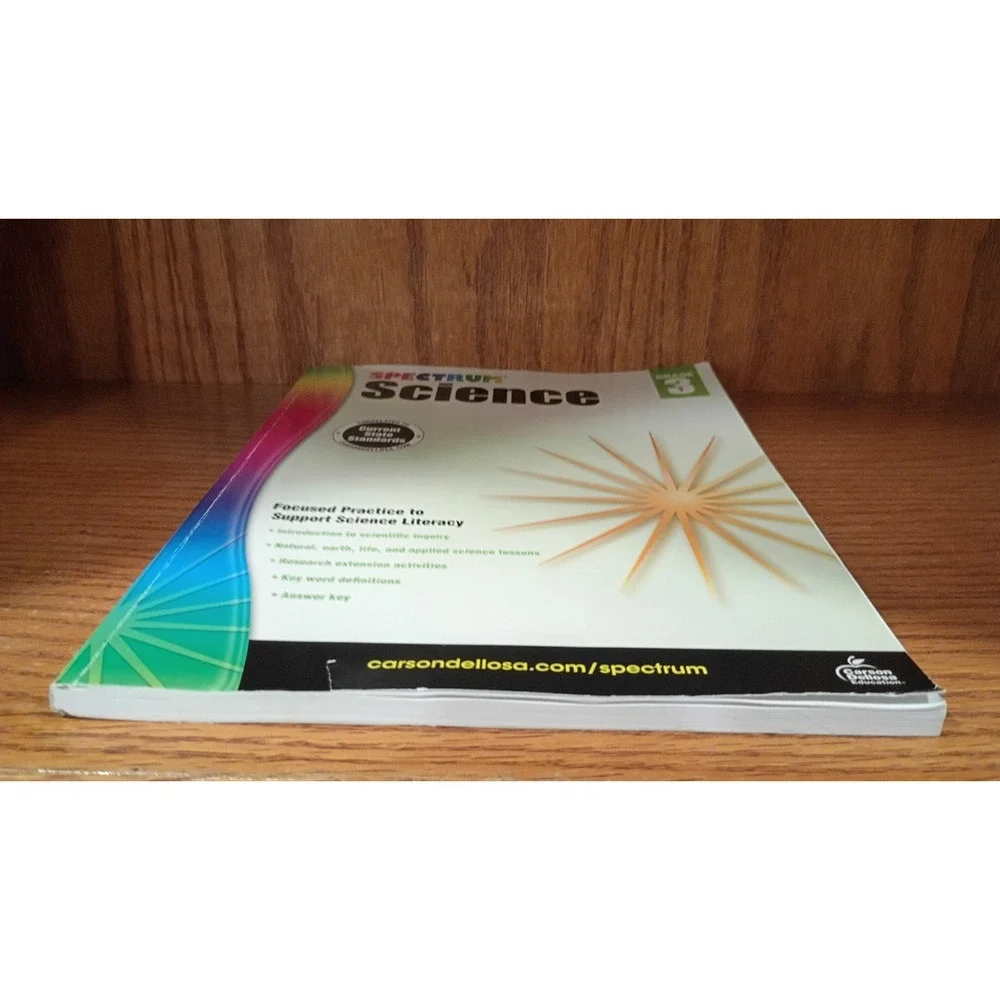 Spectrum 3rd Grade Science Workbooks, Ages 8 to 9, Grade 3 Science, Physical, Sp